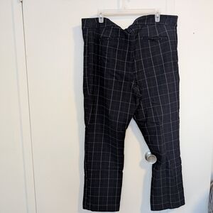 Men's Black Checkered Pants